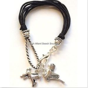 Silver Horse Bracelet Country Western Cowgirl